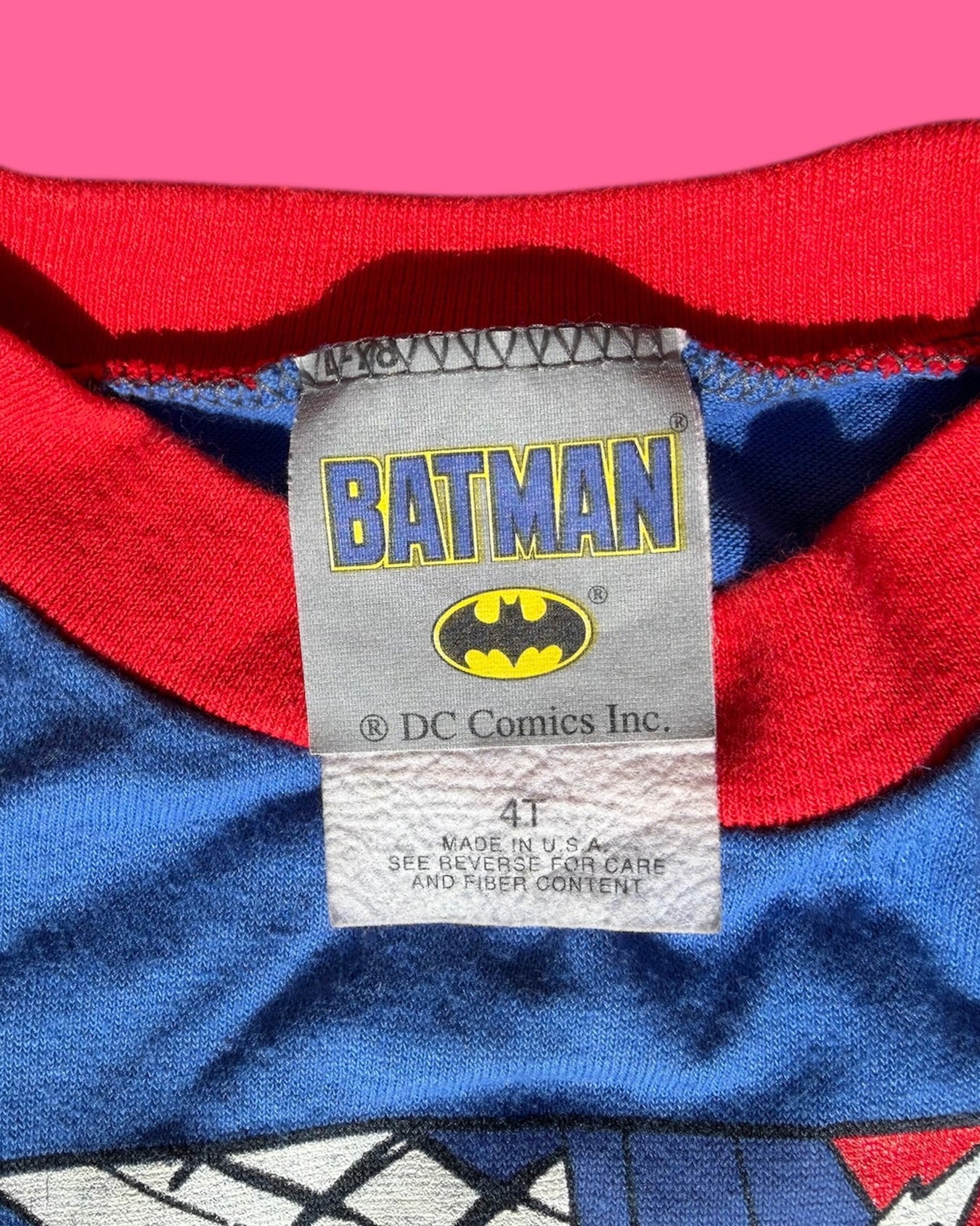 1998 vintage batman graphic t-shirt