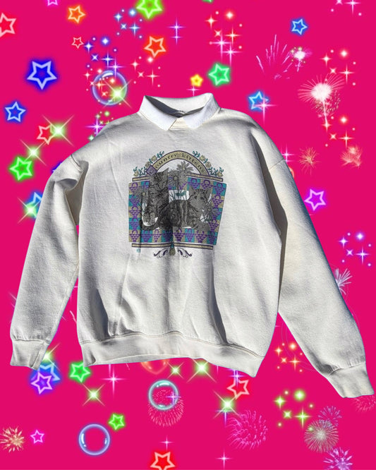 vintage kitten sweatshirt